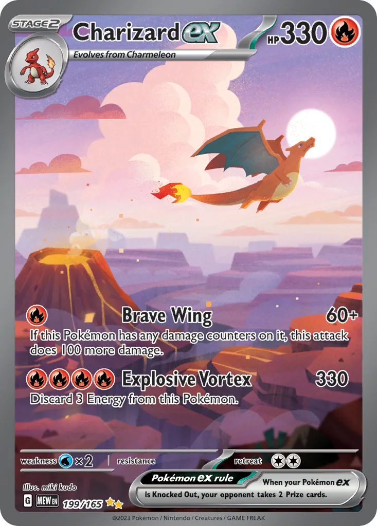 Pokémon 151 Charizard full art card
