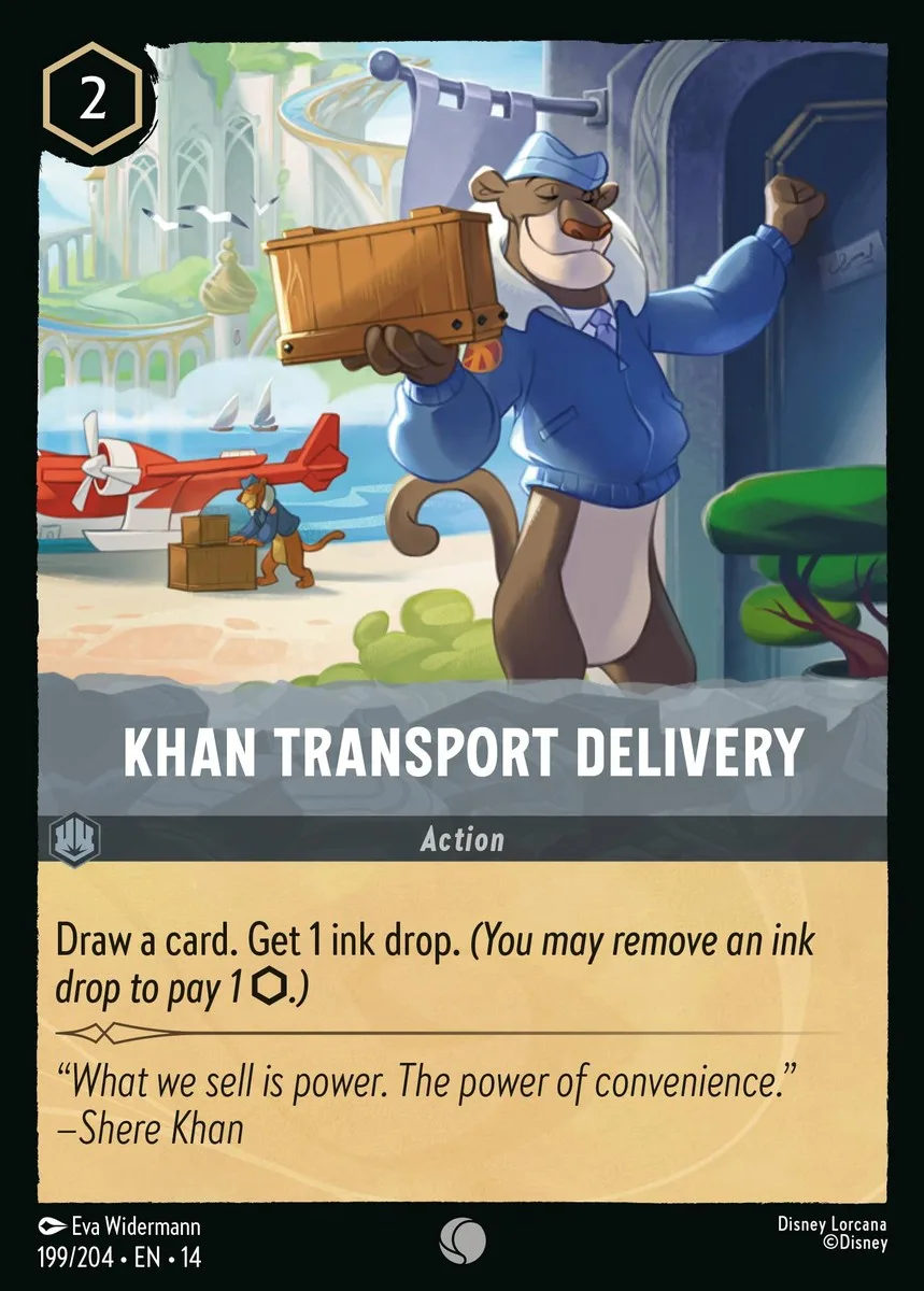 Khan Transport Delivery Disney Lorcana card