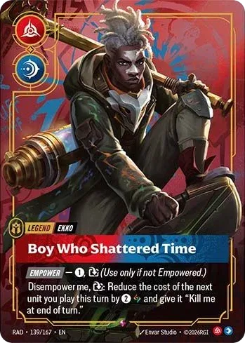 Ekko Boy Who Shattered Time revealed card Riftbound Radiance