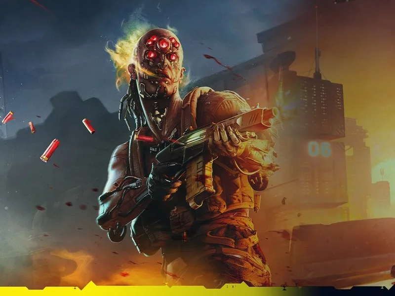 Cyberpunk TCG Maelstrom combat art banner