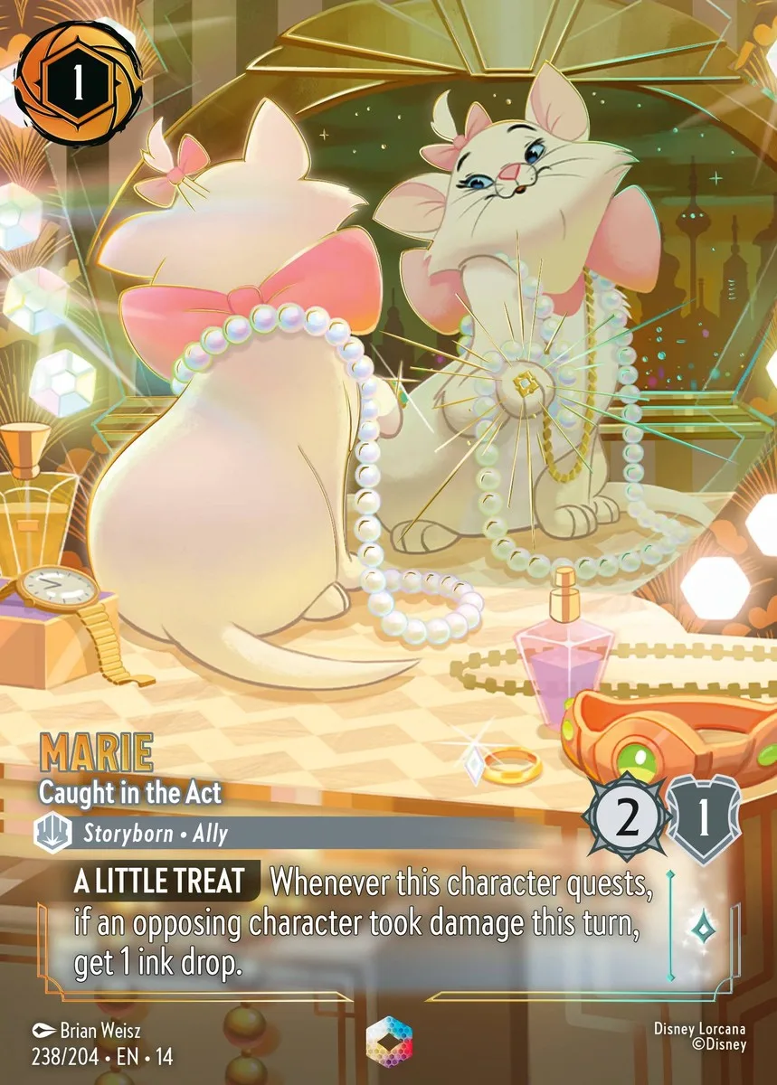 Marie Caught in the Act Disney Lorcana card