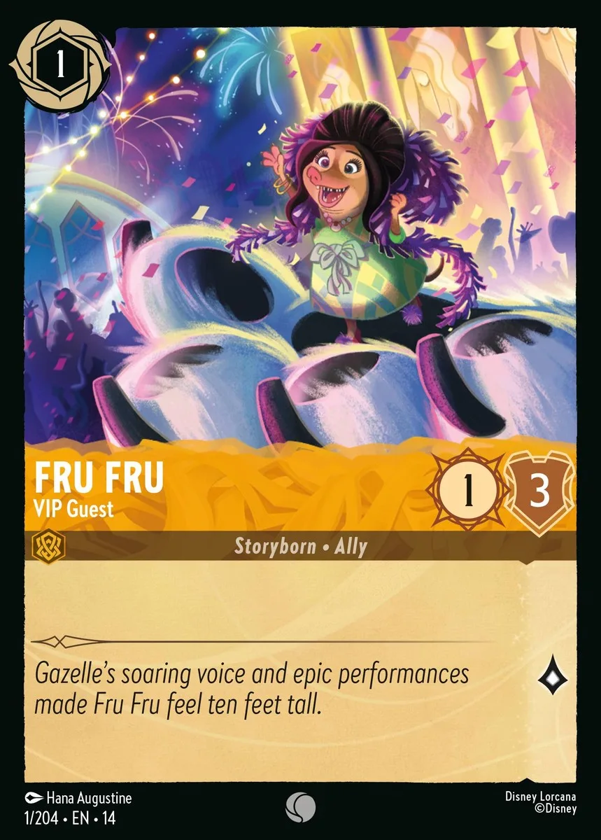 Fru Fru VIP Guest Disney Lorcana card